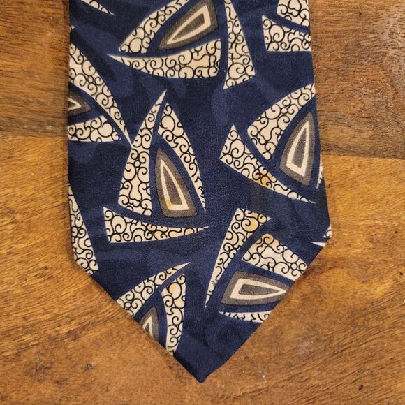 Fratelli Silk Italian Geometric Patterned Neck Tie - Picture 1 of 4